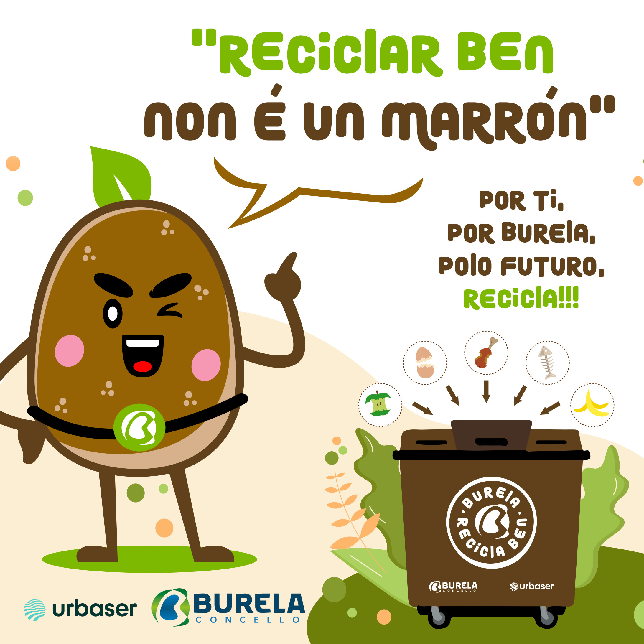 BURELA Contedor Marrón
