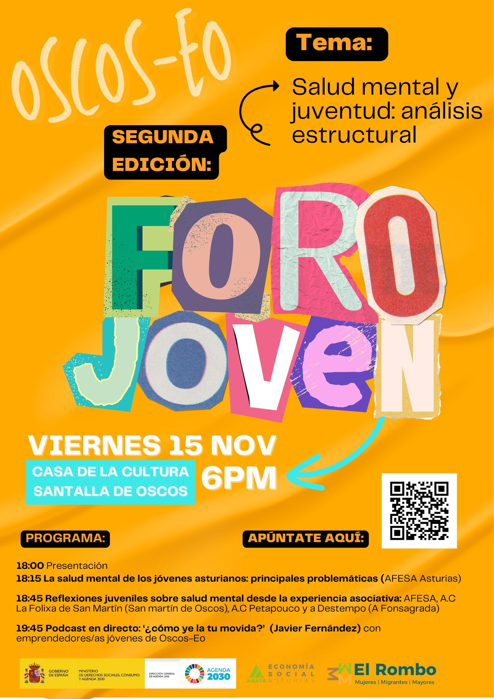 CARTEL FORO JOVEN VERTICAL