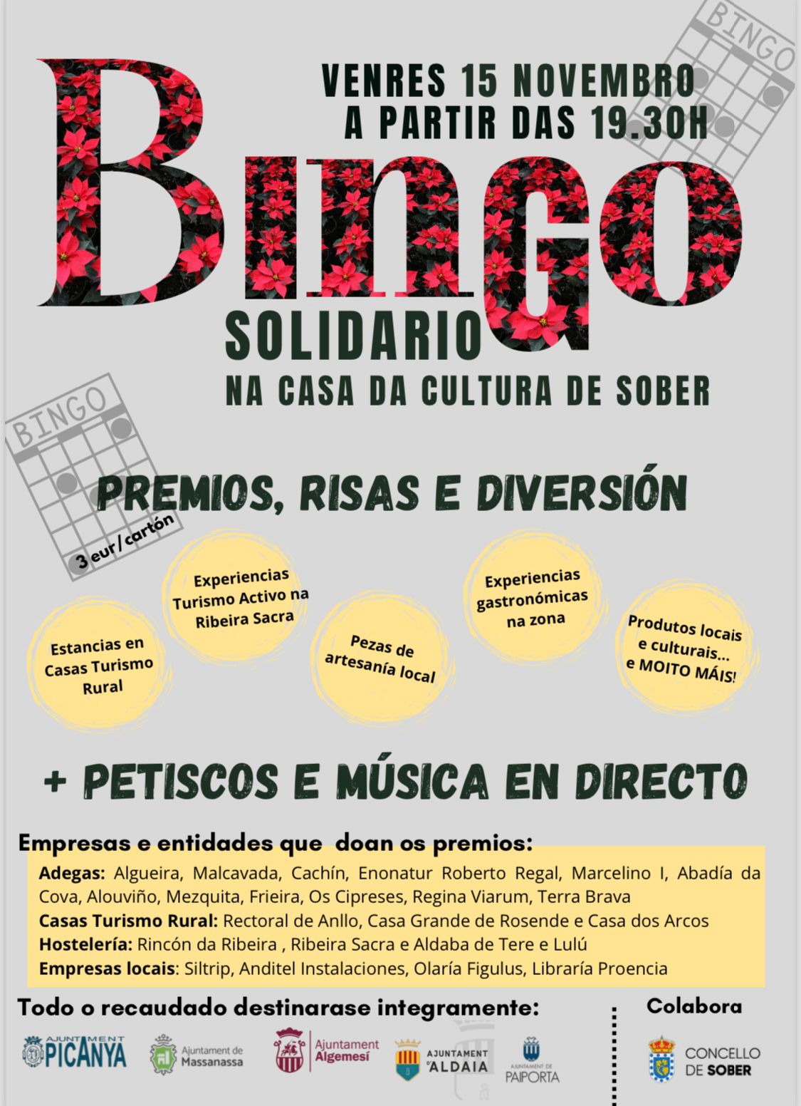 Bingo solidario de Sober