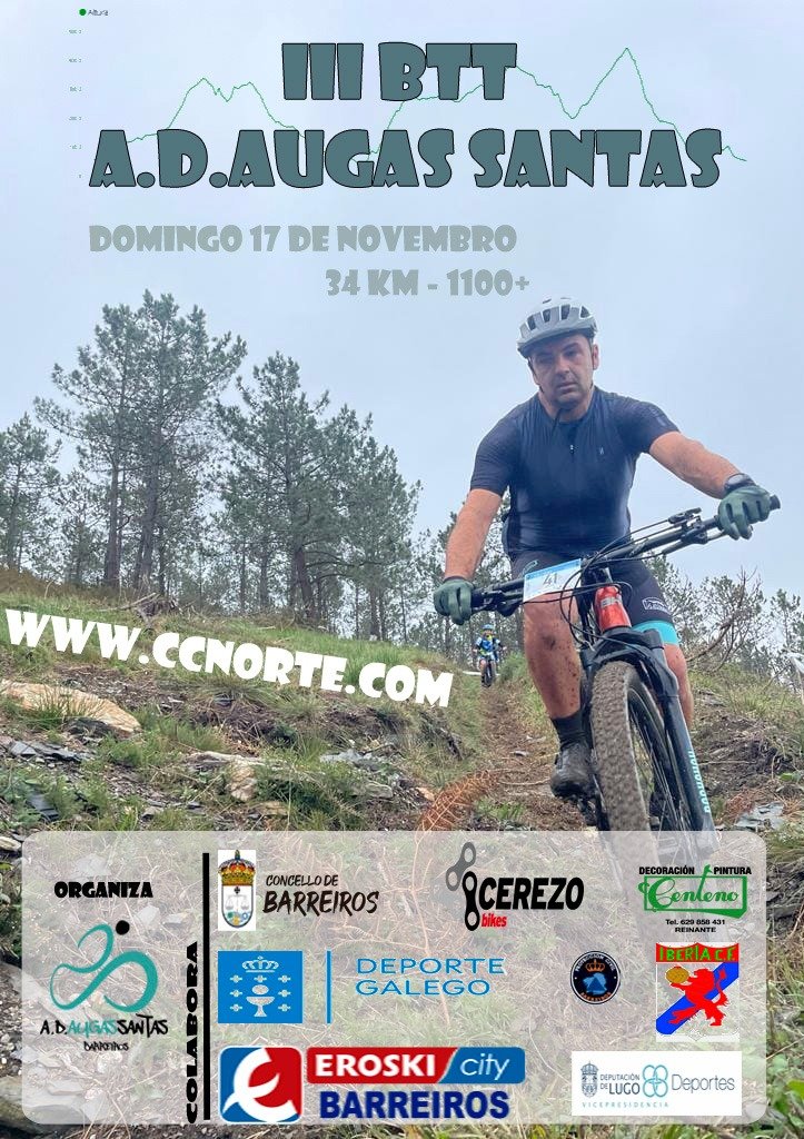 Cartel III Ruta BTT Augas Santas 2024