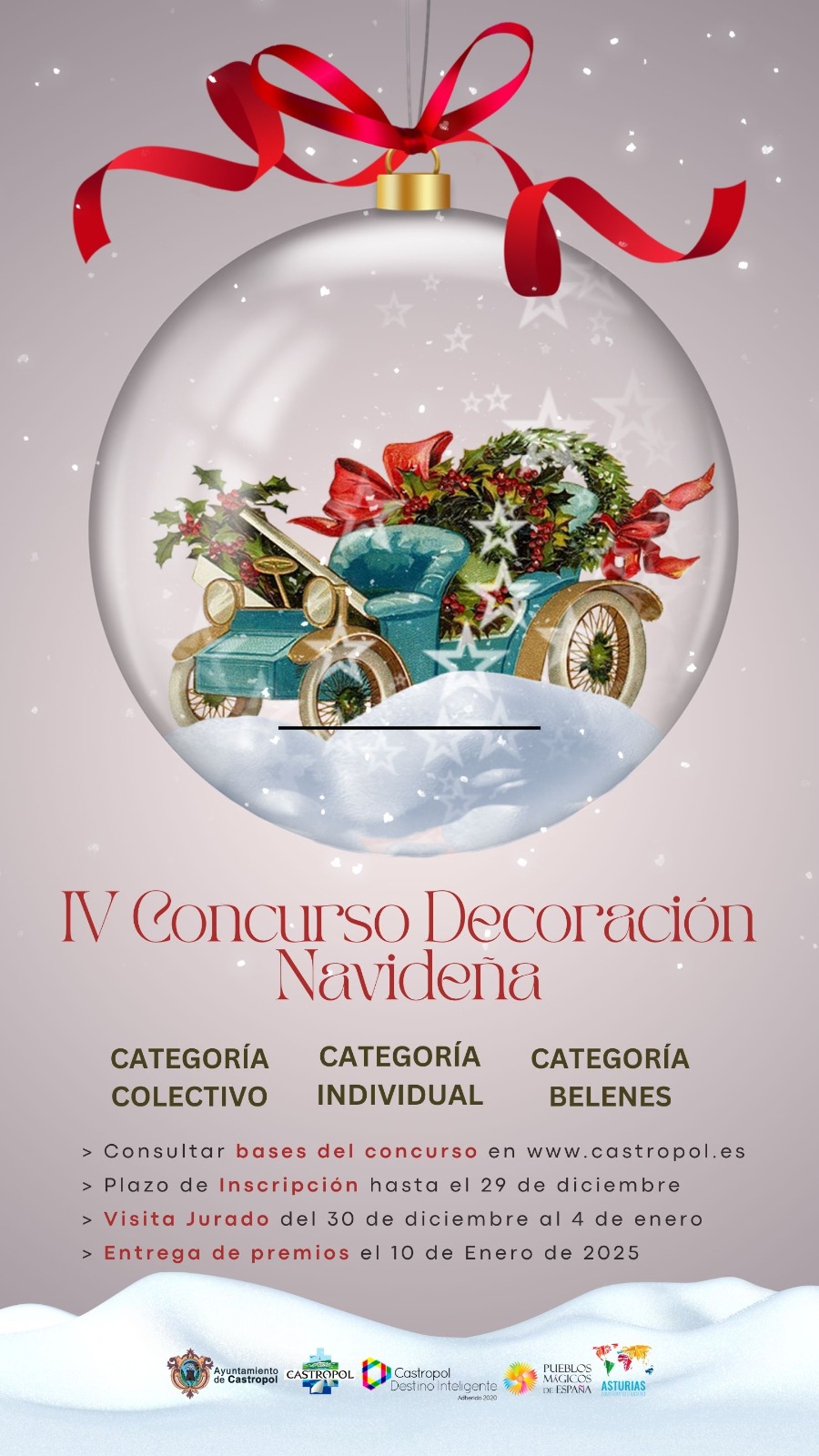 cartel IV concurso decoración navideña