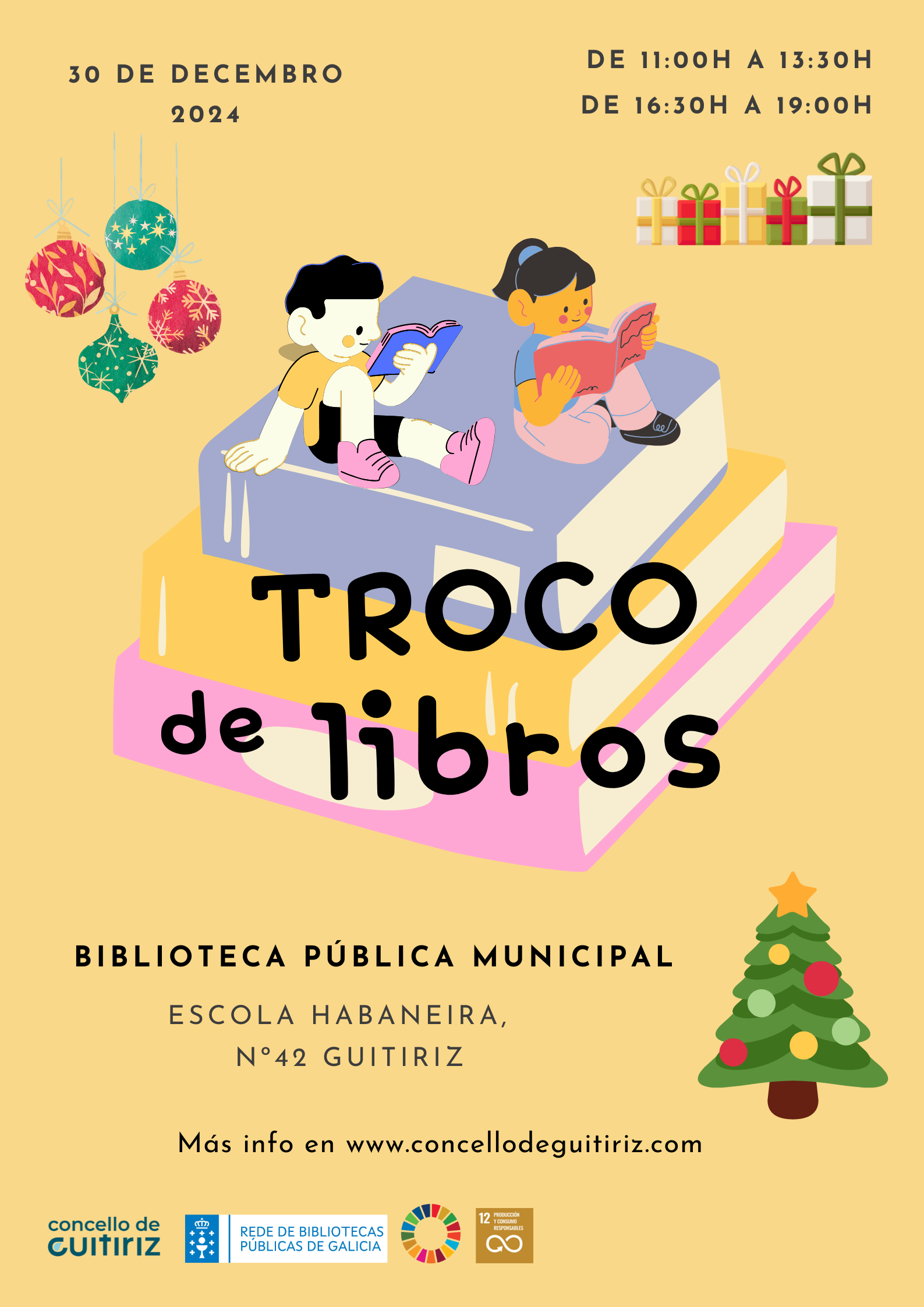 Mercadiño de troco de libros de Guitiriz