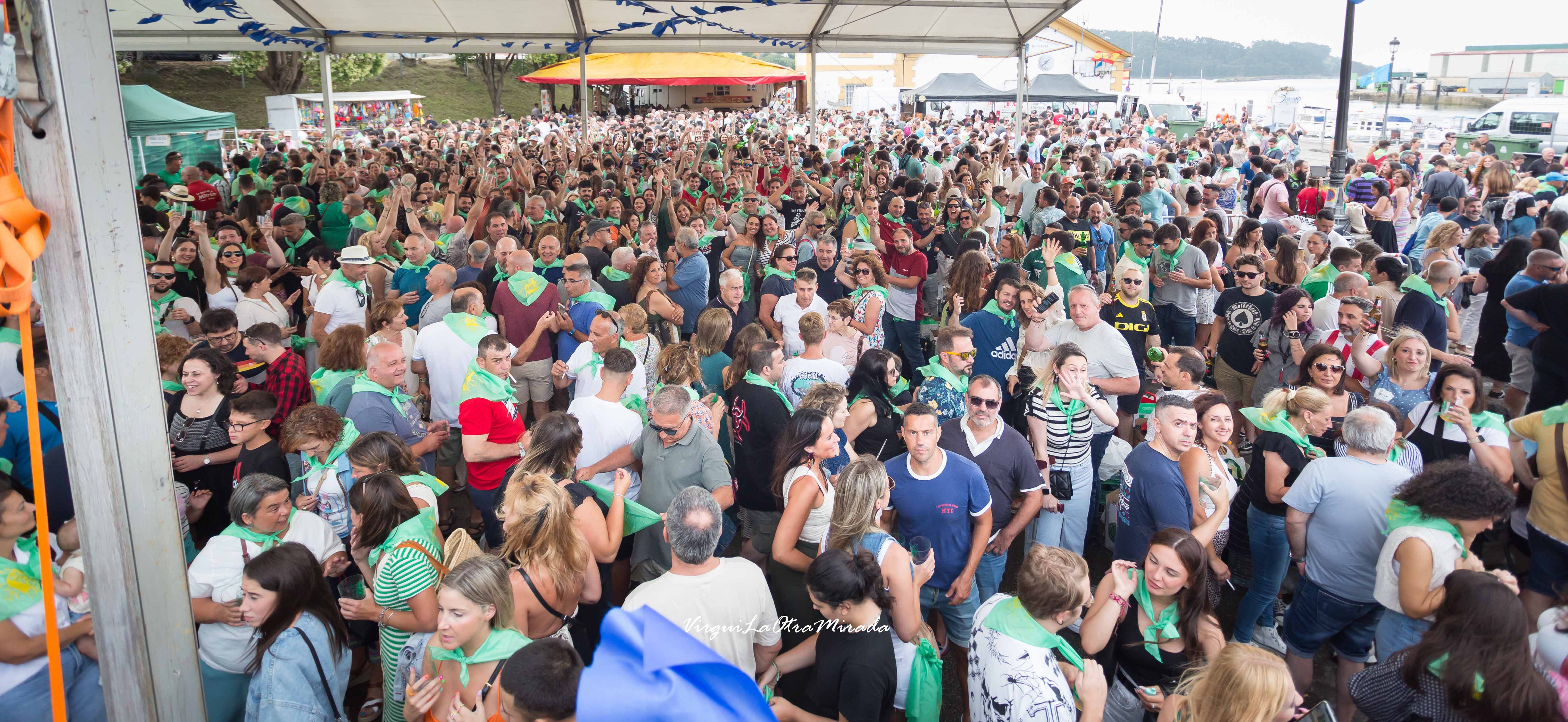 Ambiente en la última edición del Festival de la Sidra de Navia