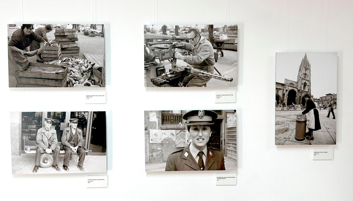 Algunas de las fotografías de la exposición Asturias en tránsito