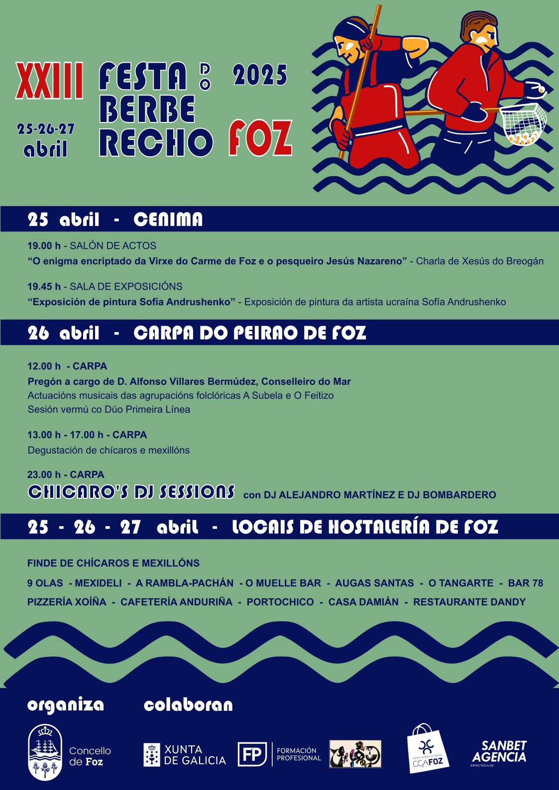PROGRAMA XXIII FESTA DO BERBERECHO EN FOZ 2025