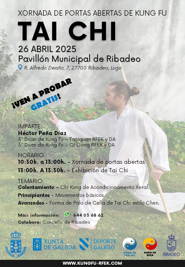 Cartel Kung Fu Ribadeo (26 abril 2025)