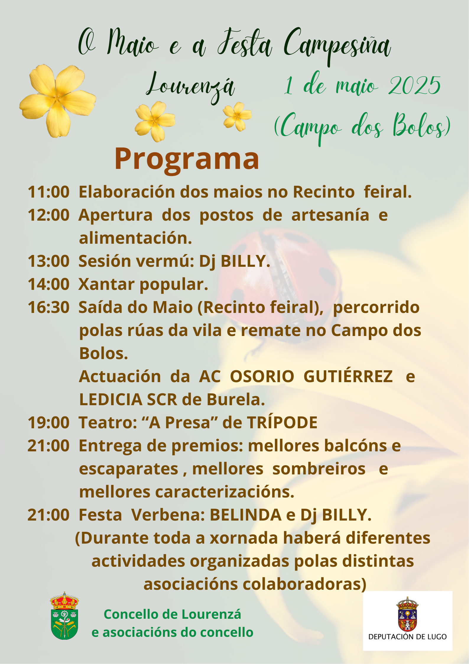 Programa O Maio e Festa Campesiña de Lourenzá 2025