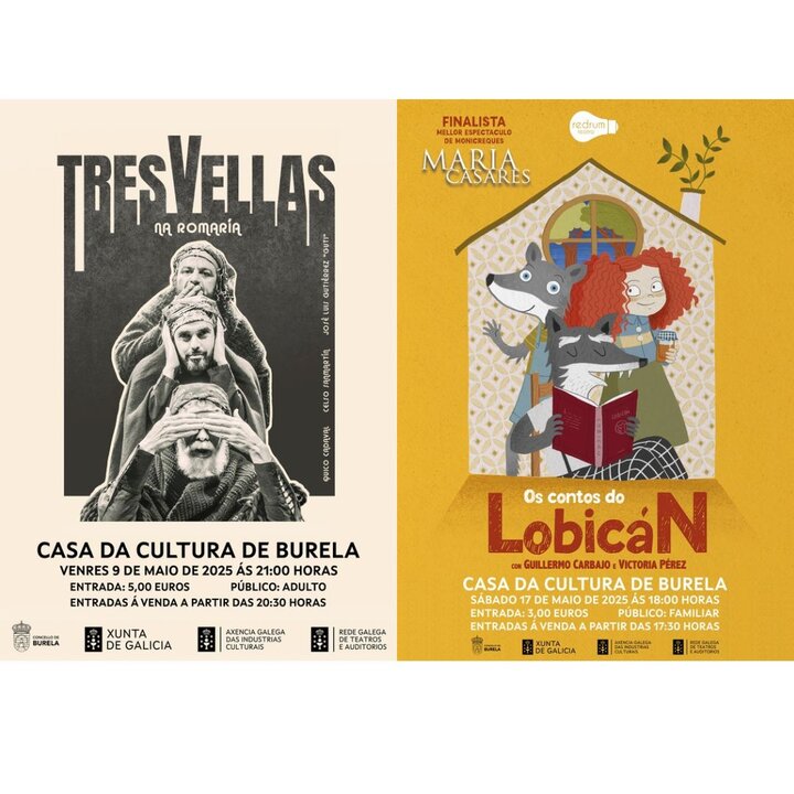 TEATRO PARA TODAS AS IDADES ESTE MES DE MAIO EN BURELA