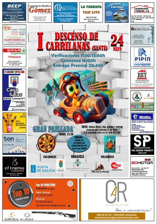 Cartel I Descenso de Carrilanas Sante