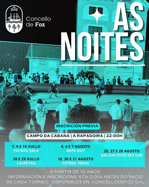 CARTEL DAS NOITES ALTERNATIVAS EN FOZ 2025