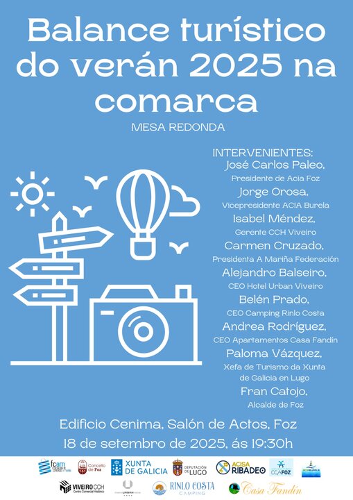 Cartel Mesa Redonda Balance Turístico Verán 2025