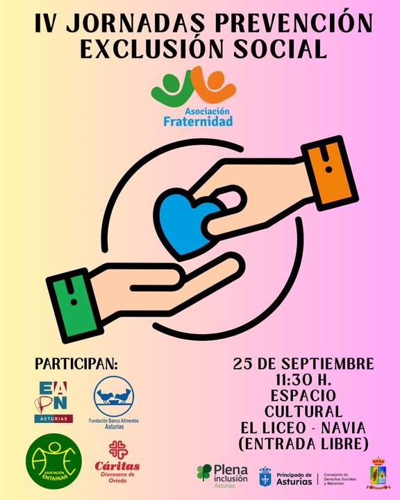 Cartel Cuadrado IV Jornadas Exclusión Social