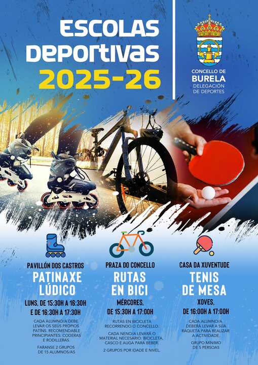 ESCOLAS DEPORTIVAS 2025-2026 EN BURELA