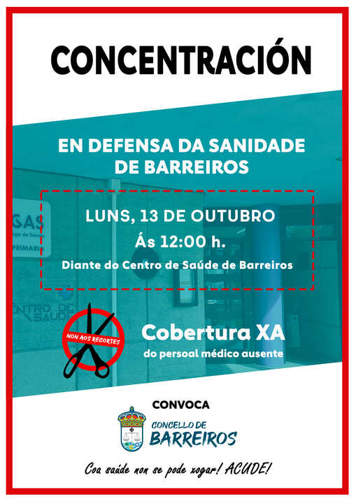 cartel concentración centro de saúde 5
