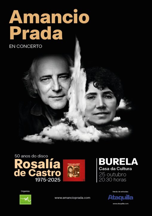 Cartel Amancio Prada en Burela (25-10-25)