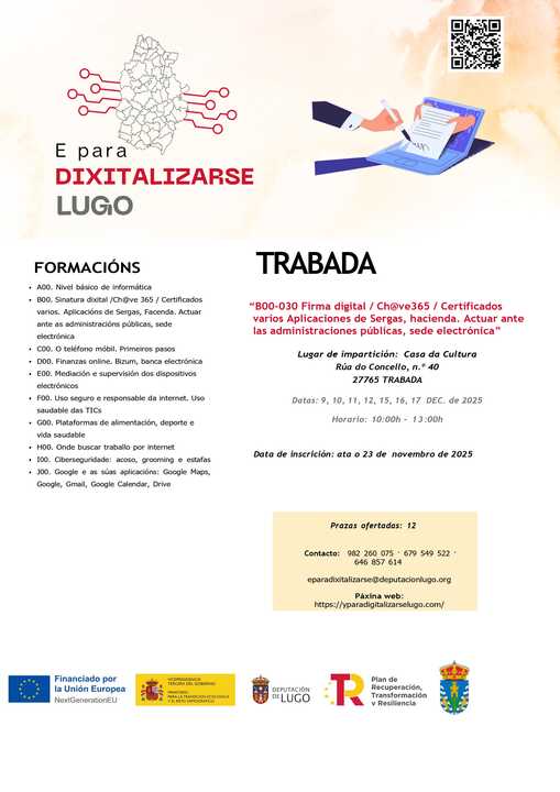 Cartel Trabada Firma dixital