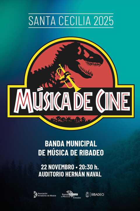CARTEL CONCERTO DE SANTA CECILIA BANDA DE RIBADEO (22-11-25)
