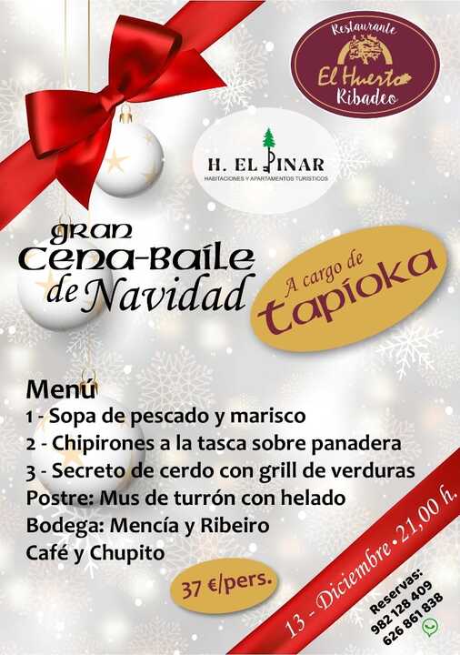 CARTEL CENA BAILE NAVIDAD EL HUERTO (13-12-25)
