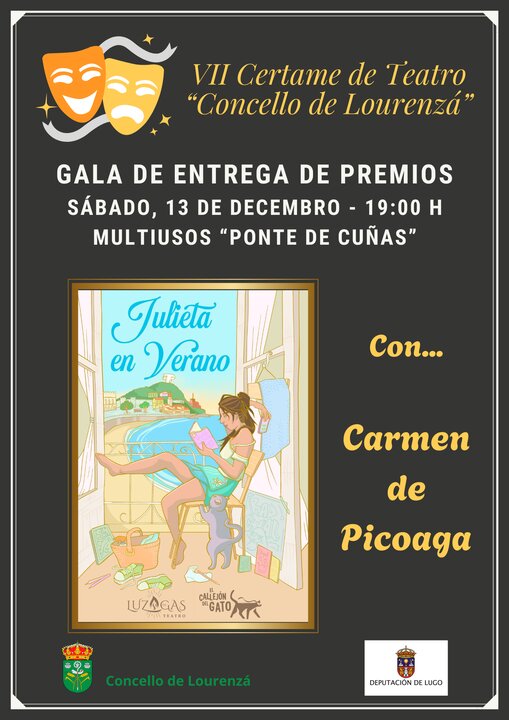 Cartel Gala Entrega de Premios VII Certame de Teatro Concello de Lourenzá (13-12-25)