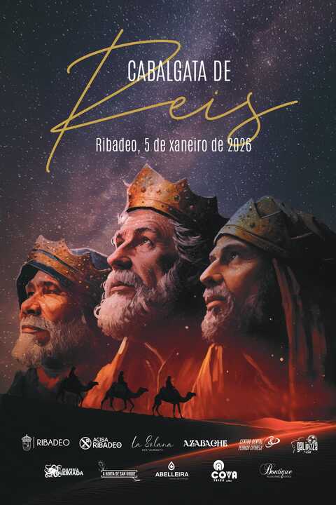 cartel cabalgata reis Ribadeo 2026