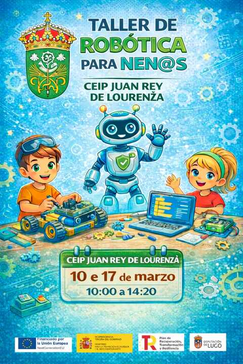 CARTEL TALLER DE ROBÓTICA EN LOURENZÁ (10 E 17-03-26)