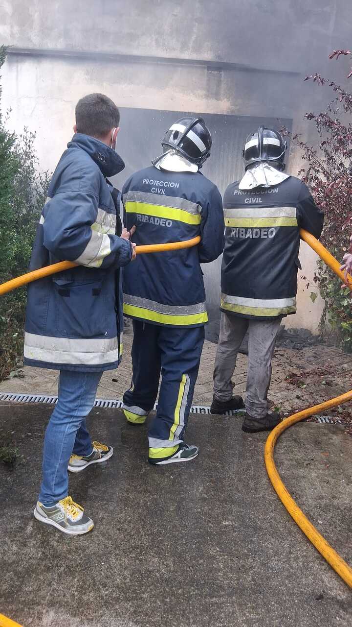 Labores de emergencia por parte de lo cuerpos de seguridad