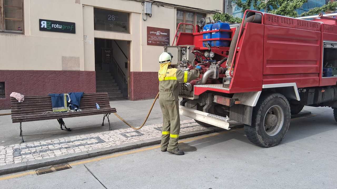 Labores de emergencia por parte de lo cuerpos de seguridad